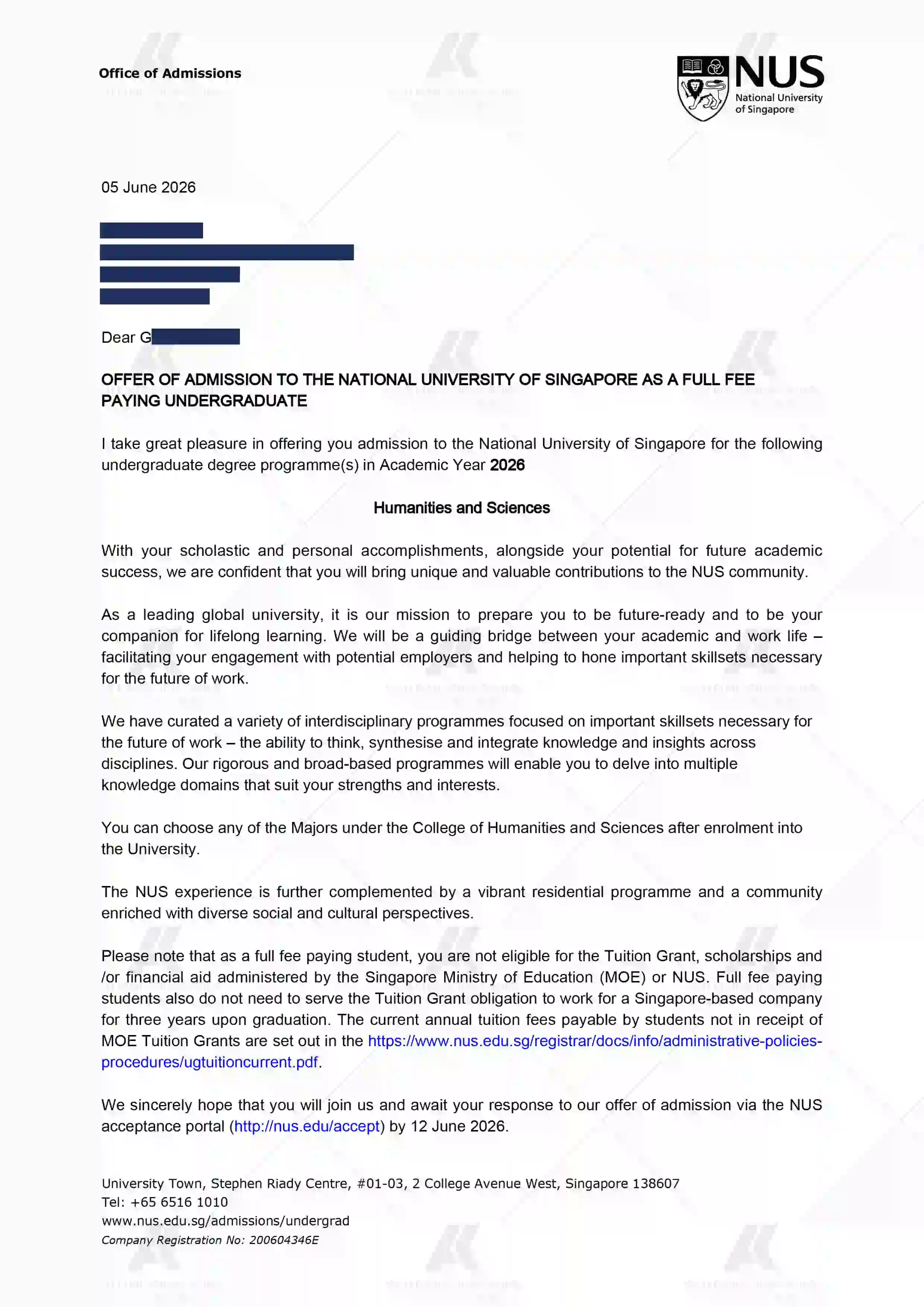 H同学的Offer
