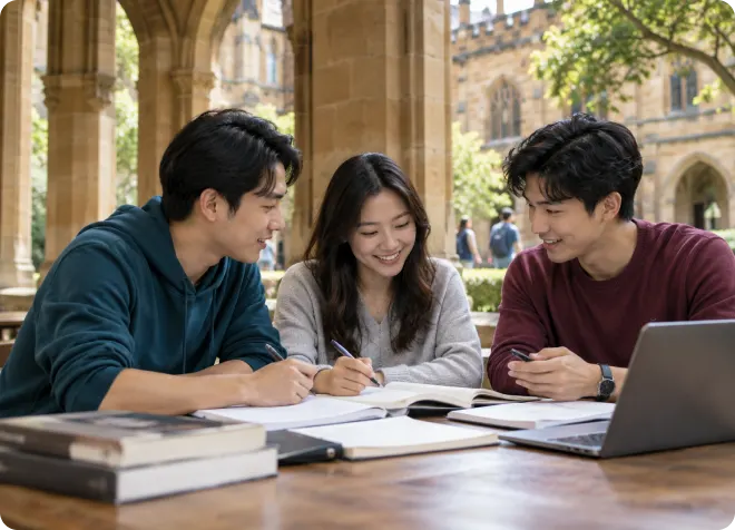 悉尼大学国际学生小组研讨，多元国际化学习体验