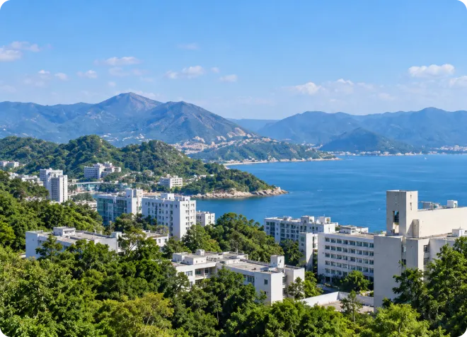 港中大校园山海全景