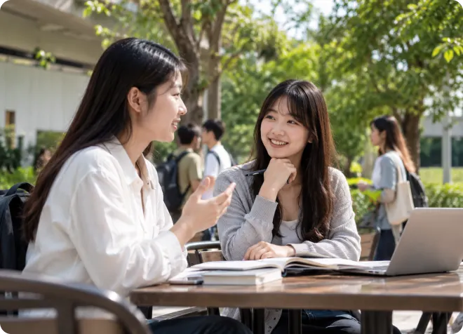 岭大学生户外交流讨论