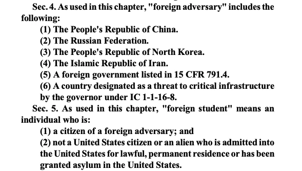 美国留学相关法案英文